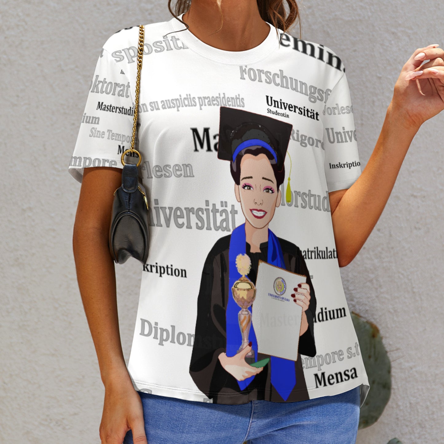 Women´s T-shirt Global Freedom United Asia Student Girl Cooper Place