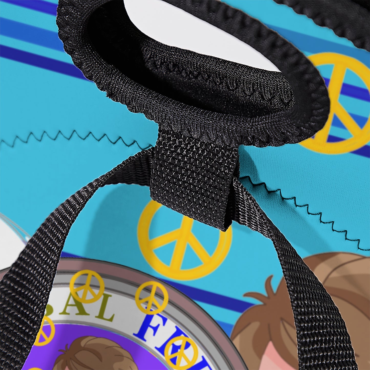 Meal Bag With Strep GLOBAL FREEDOM UNITED© Angel Of Peace Blue