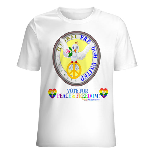 Women´s T-shirt Global Freedom United Dove Of Peace English