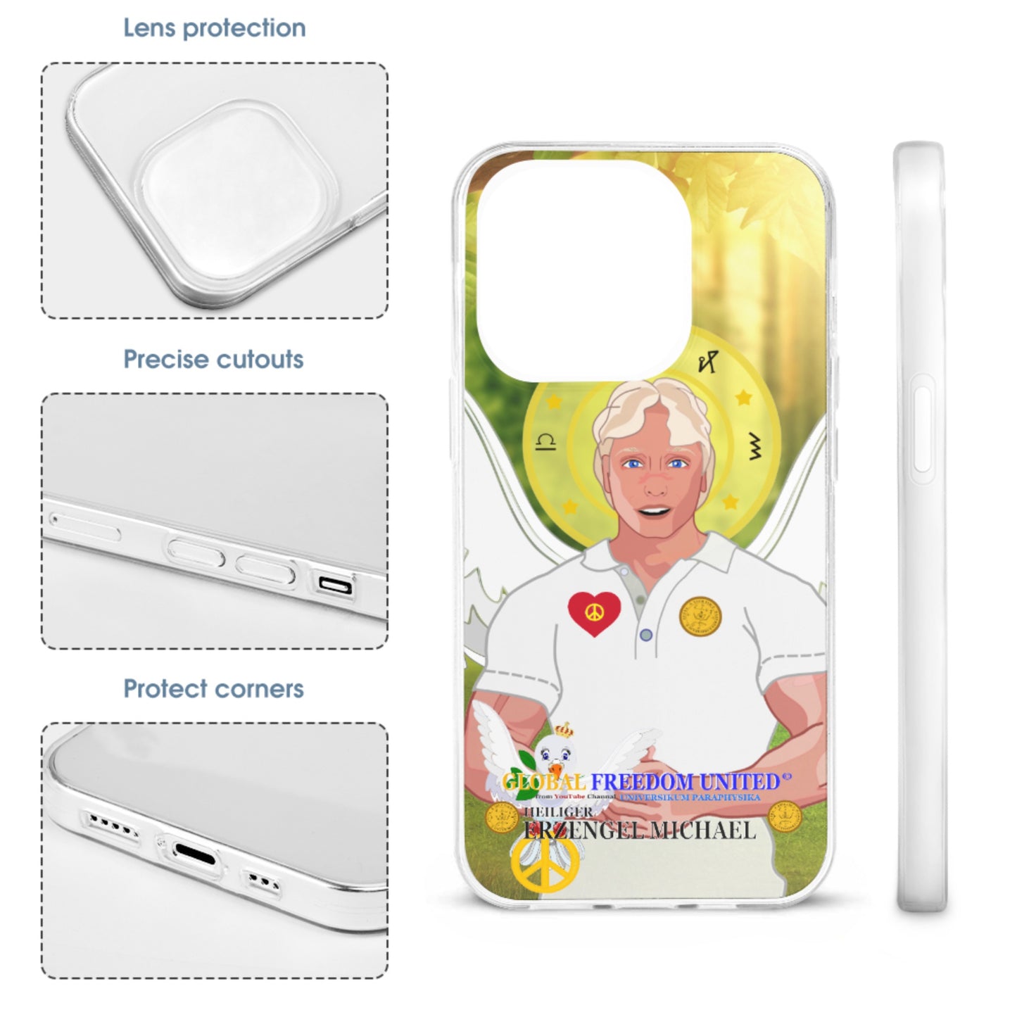 Phone Case GLOBAL FREEDOM UNITED© Archangel Michael German