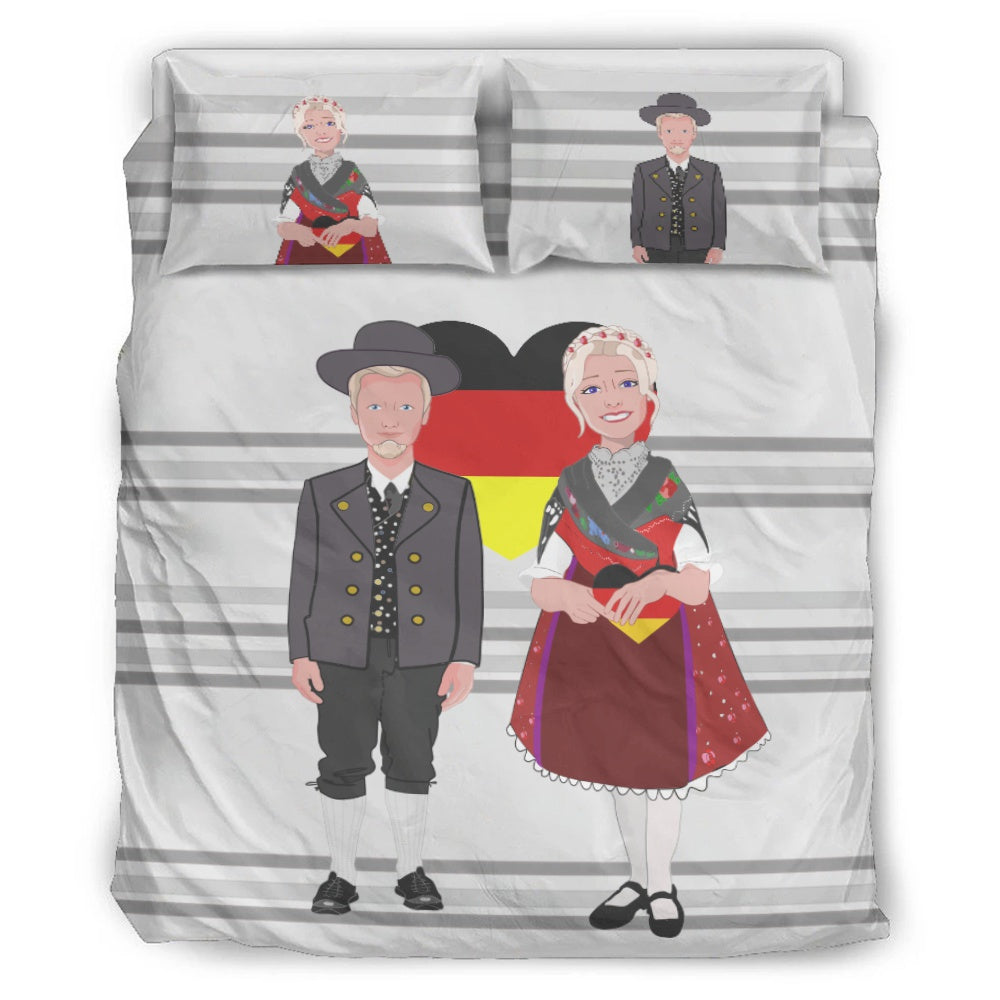 Bed Line GLOBAL FREEDOM UNITED© Couple Germany Grey
