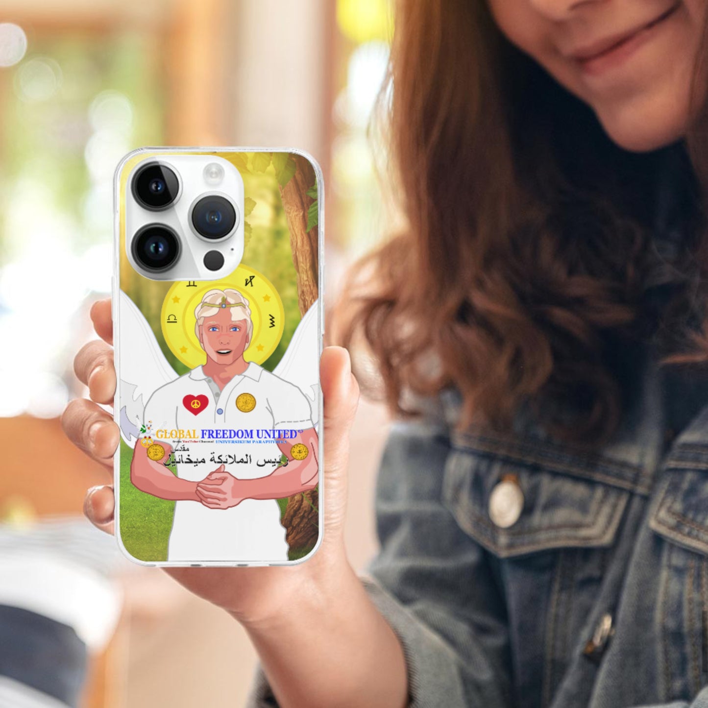 Phone Case GLOBAL FREEDOM UNITED© Archangel Michael Arabic V2