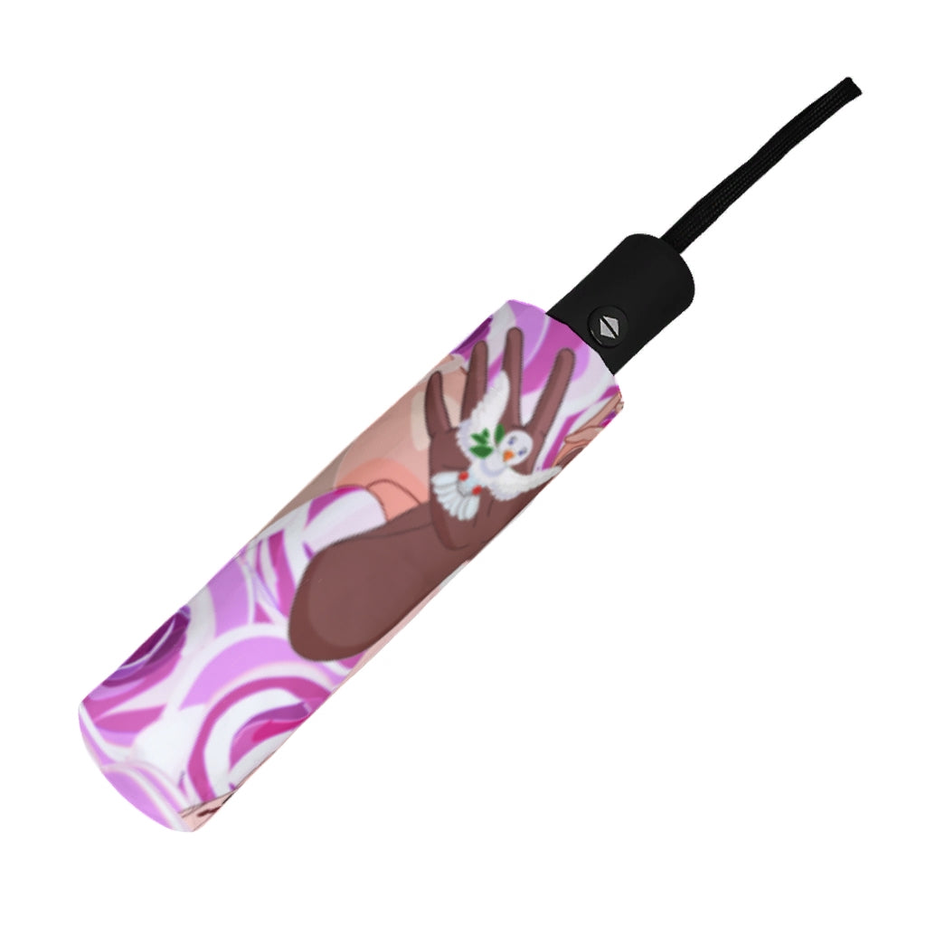 Umbrella GLOBAL FREEDOM UNITED© Women Anti Fascism & Racism USA Lilac