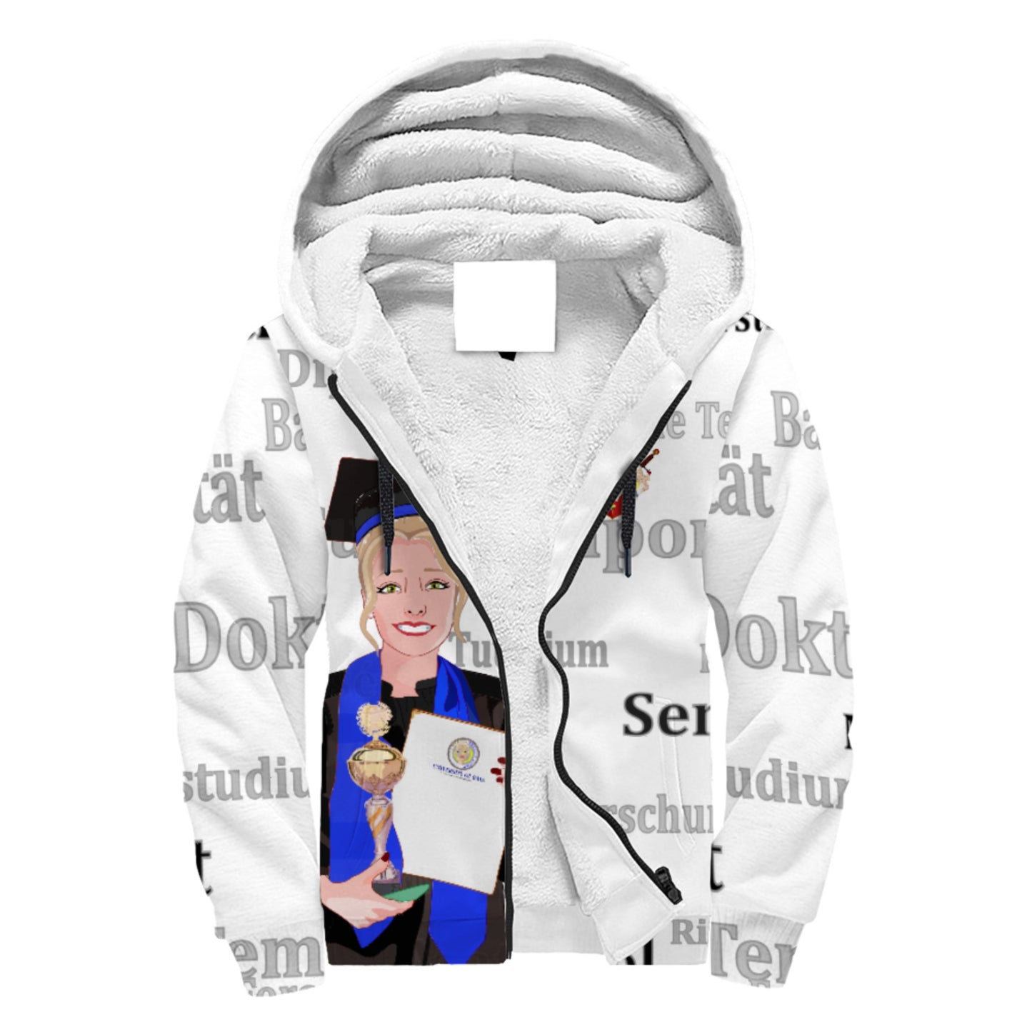 Plush Hoodie Global Freedom United Student Girl Cooper Place Blond Hair 4