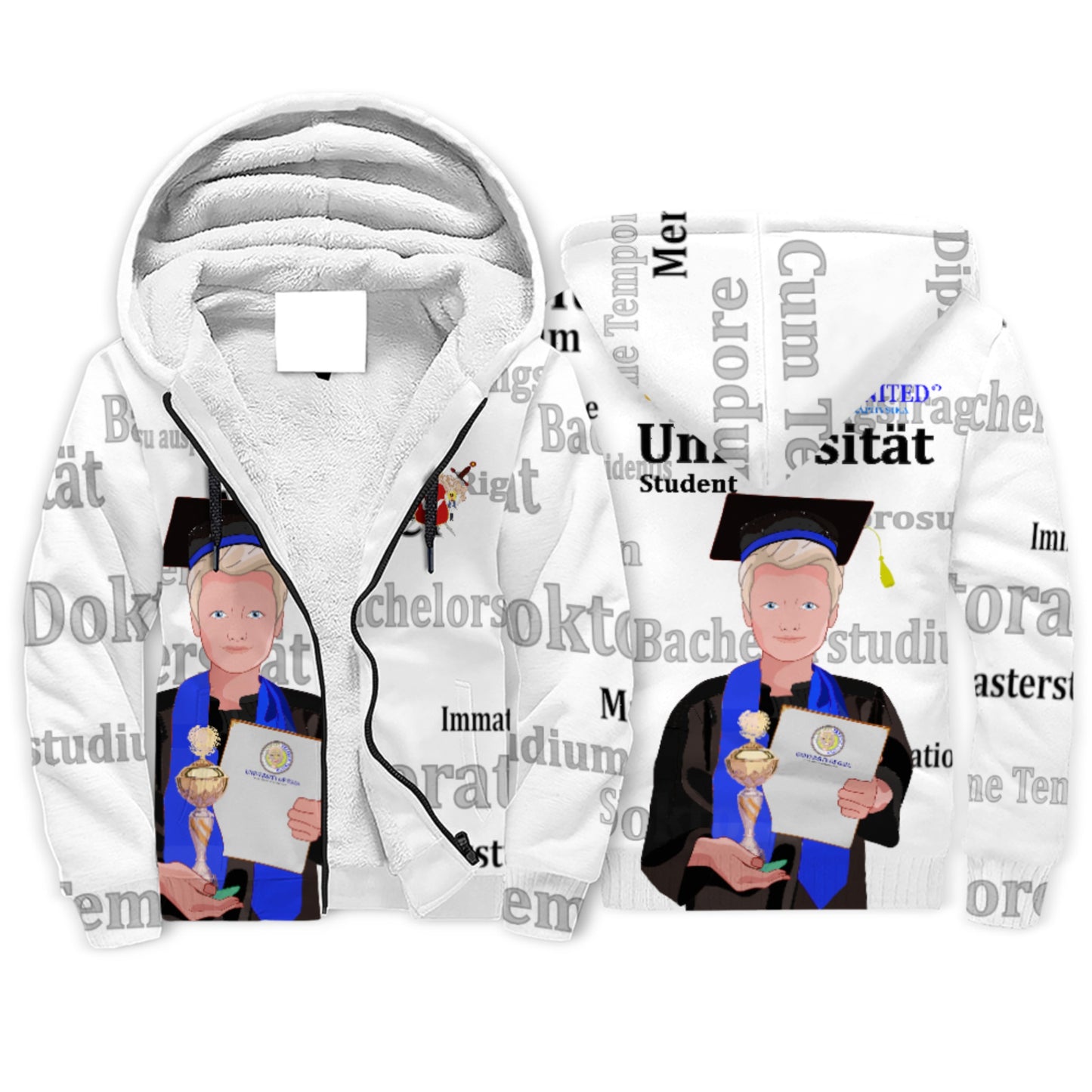 Plush Hoodie Global Freedom United Student Boy Cooper Place Blond Hair 1