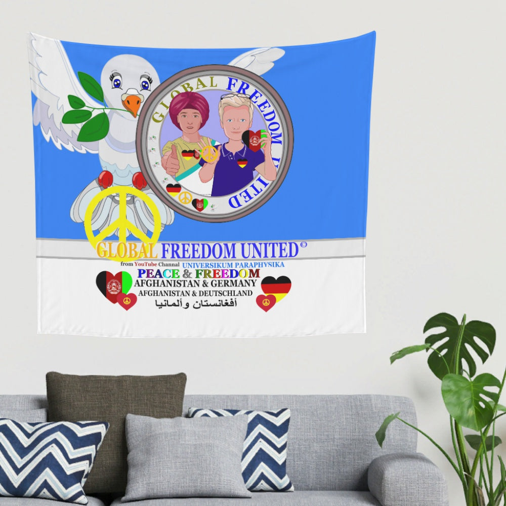 Tapestry GLOBAL FREEDOM UNITED© Men AFGHANISTAN & GERMANY Blue