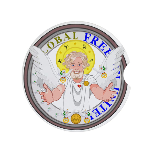 Ceramic Car Coaster Global Freedom United Archangel Uriel