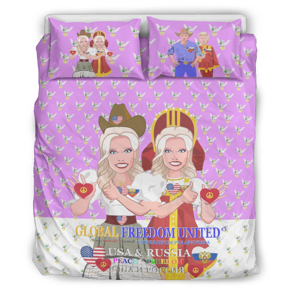 Bed Line GLOBAL FREEDOM UNITED© Women Russia & USA Lilac