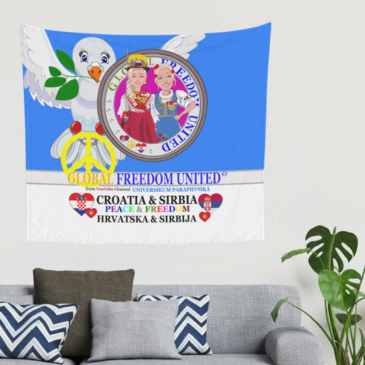 Tapestry Global Freedom United Women Croatia & Serbia Old Peace Blue