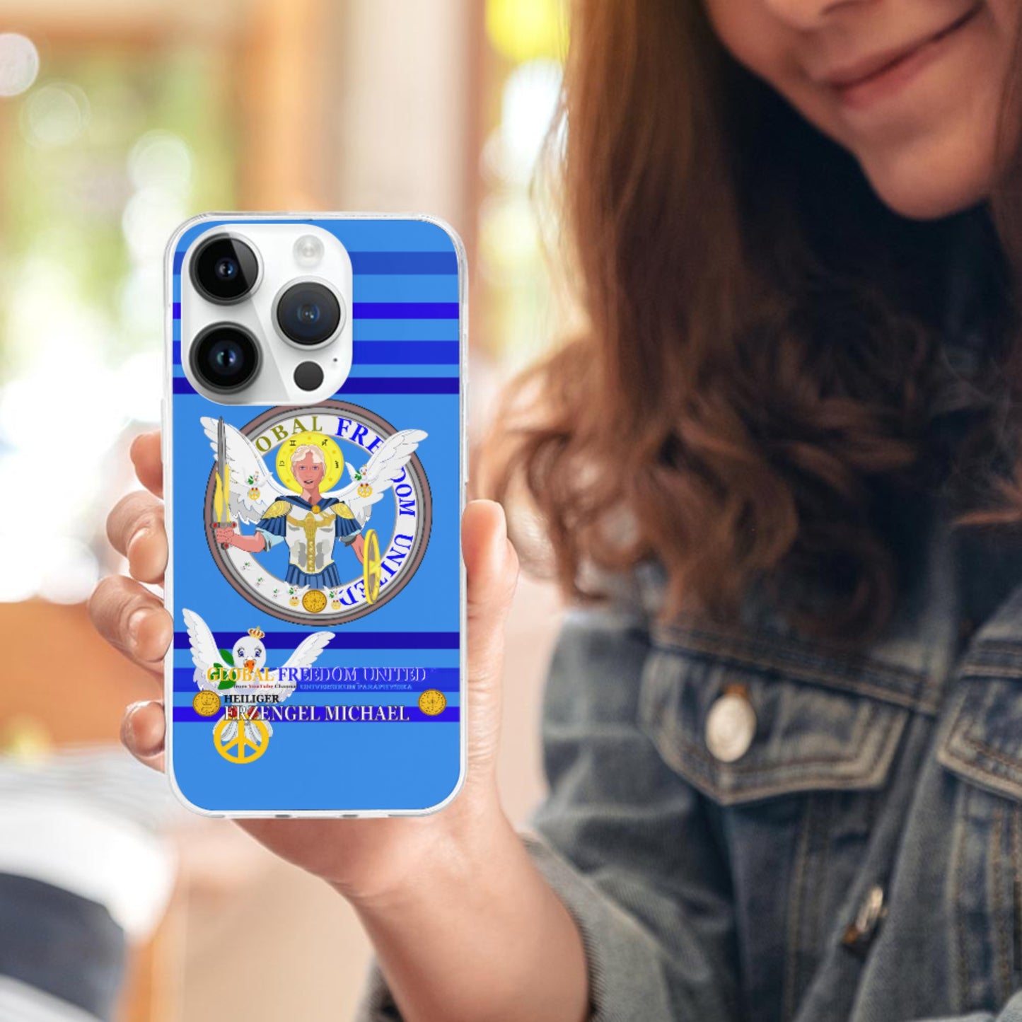 Phone Case Global Freedom United Archangel Michael German Deep Blue