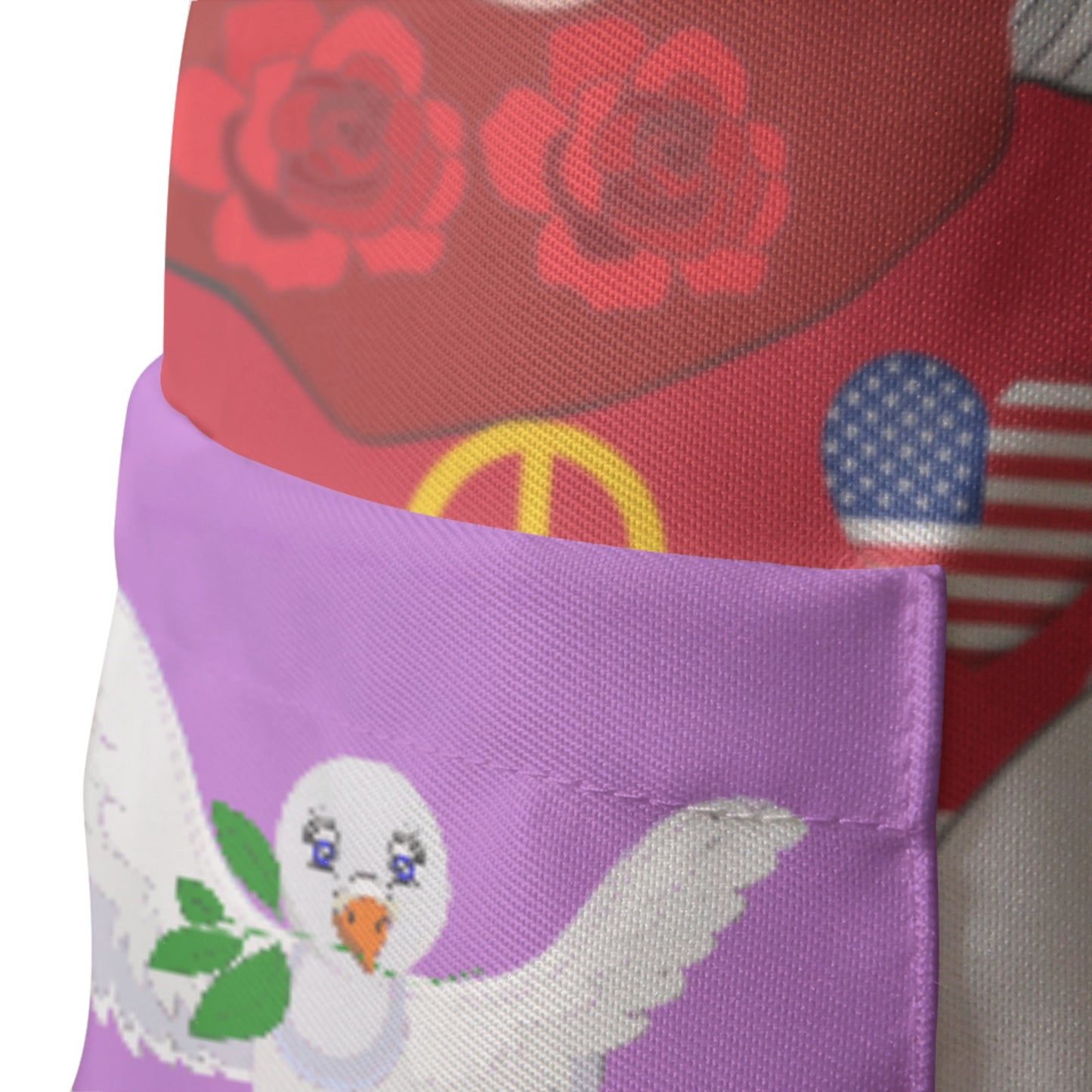 Apron GLOBAL FREEDOM UNITED© Women Yemen & USA Lilac