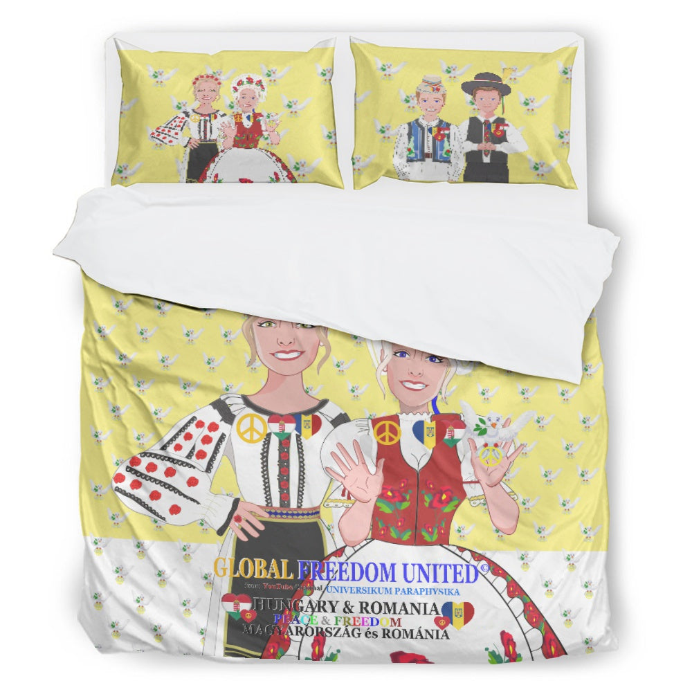 Bed Line GLOBAL FREEDOM UNITED© Women Romania & Hungary Yellow