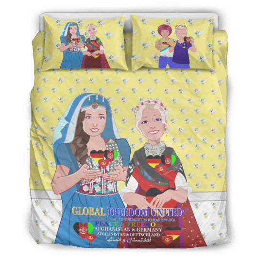 Bed Line GLOBAL FREEDOM UNITED© Women AFGHANISTAN & GERMANY Yellow