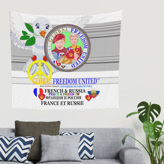 Tapestry Global Freedom United Men French & Russia Old Peace Grey