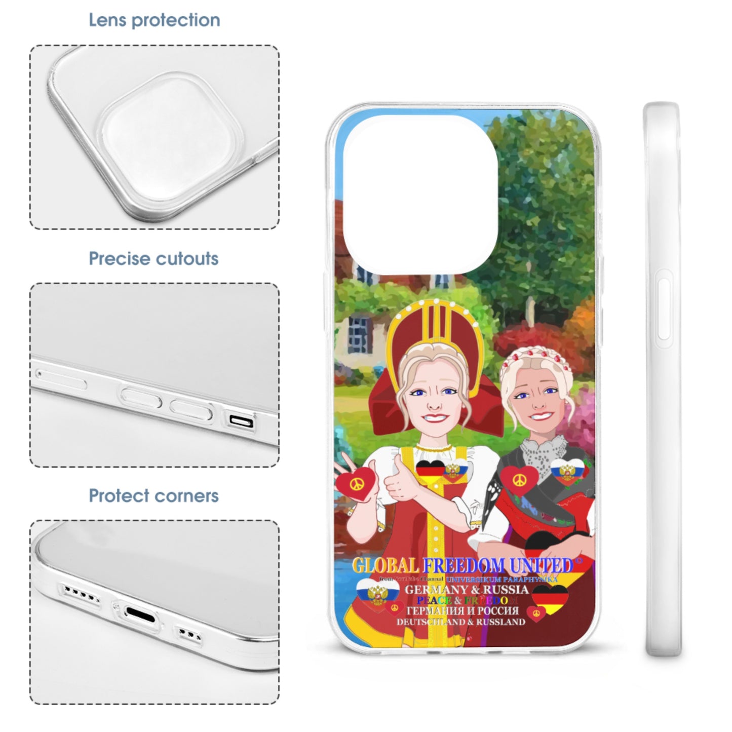 Mobile Phone Case GLOBAL FREEDOM UNITED© Women Russia & Germany