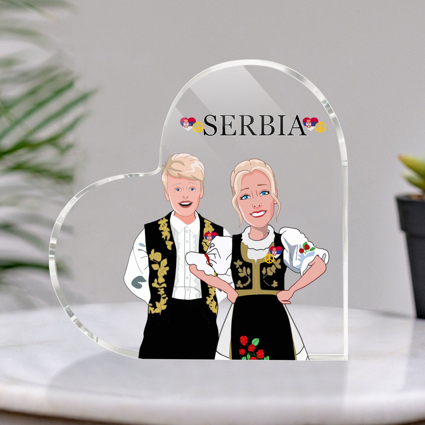 Acryl Hardt  GLOBAL FREEDOM UNITED© Couple Serbia  Black