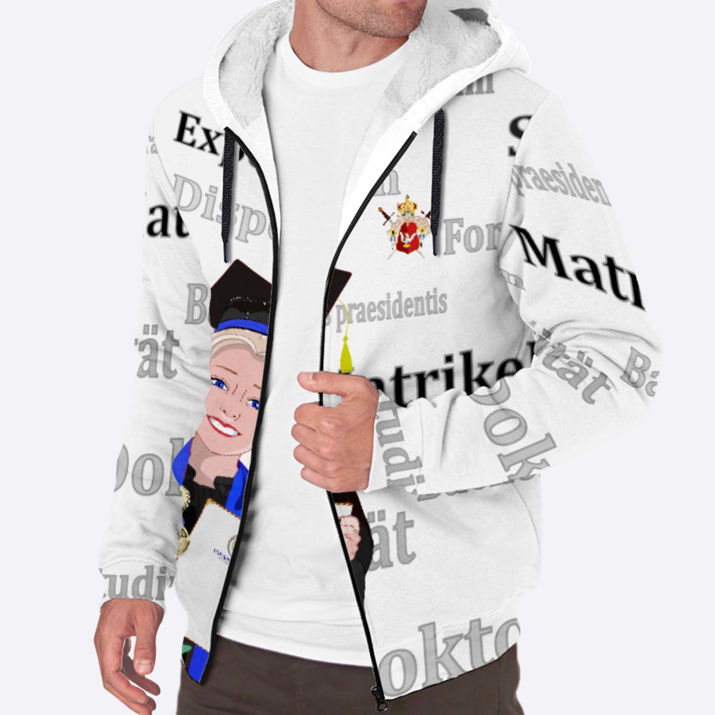 Plush Hoodie Global Freedom United Student Girl Golden Place Blond Hair 2