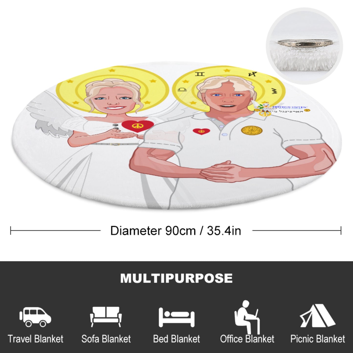 Blankets For Kits Global Freedom United Archangel Michael & Maria Magdalena Hebrew