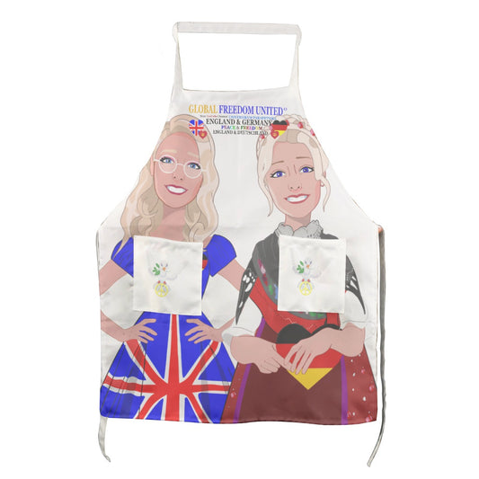 Apron GLOBAL FREEDOM UNITED© Women England & Germany Wight