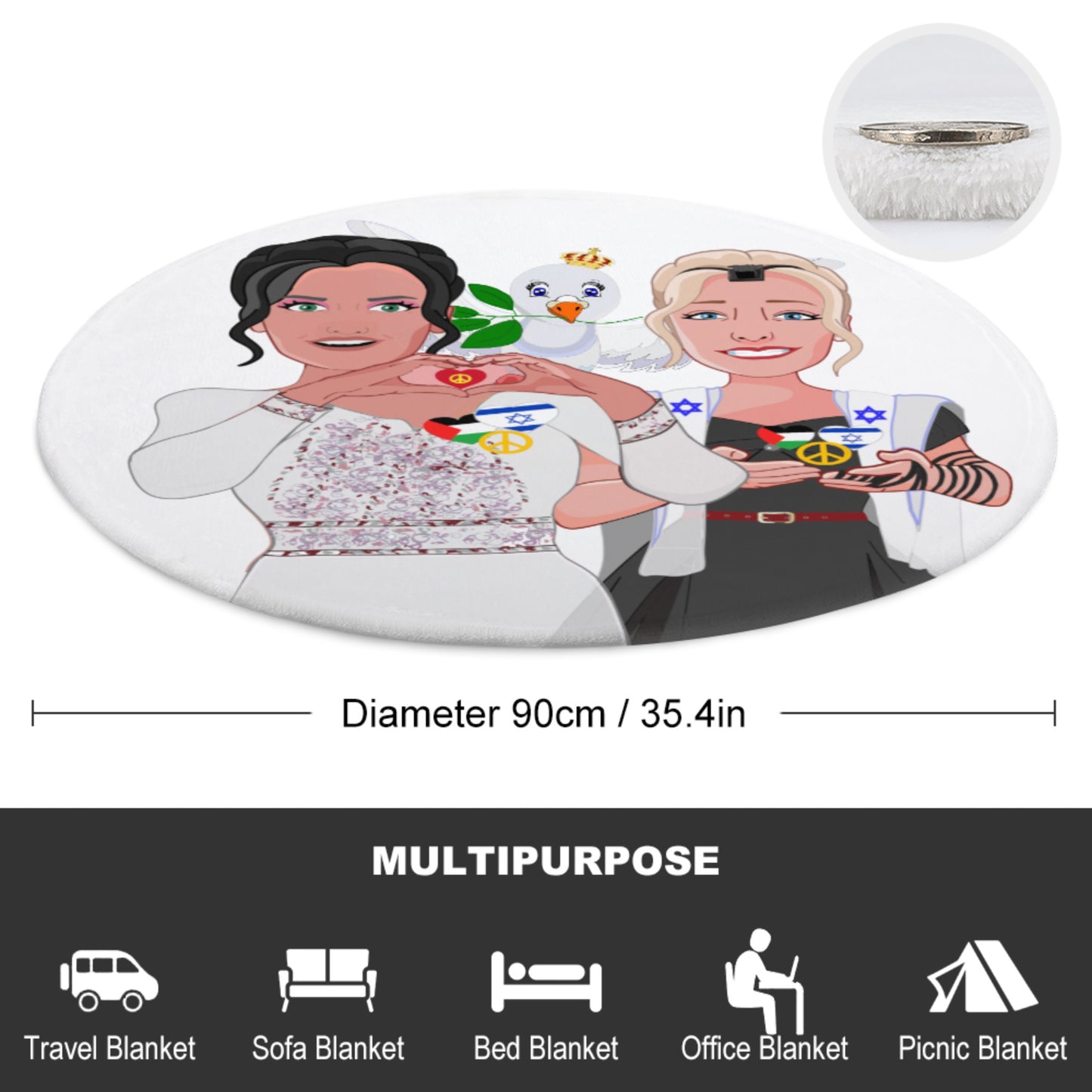Blankets For Kits Global Freedom United Girl Israel & Palestina