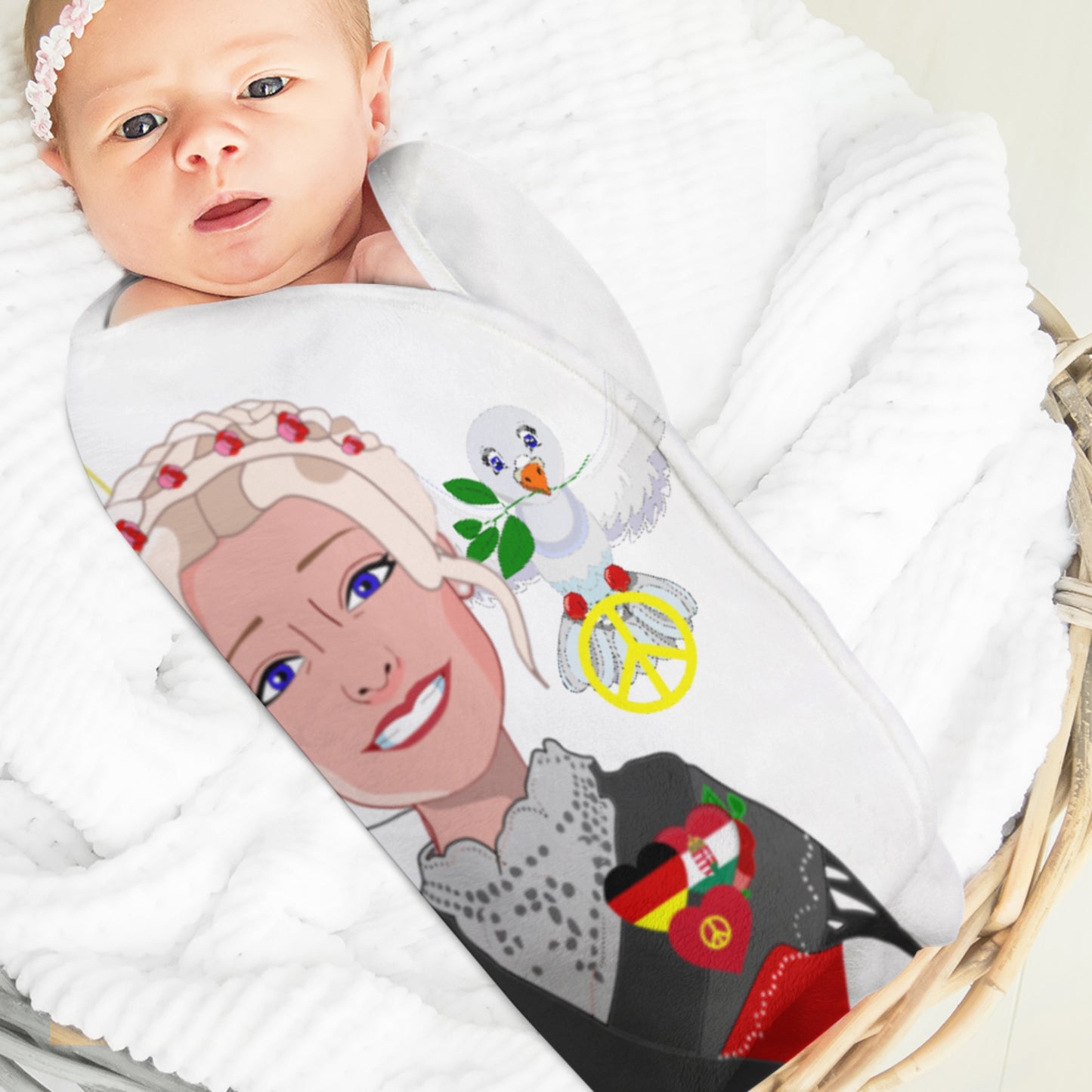 Blankets For Kits Global Freedom United Girls Hungary & Germany  Old Peace