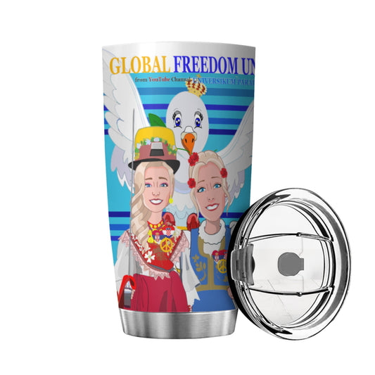 Tumbler Global Freedom United Women Croatia & Serbia Blue
