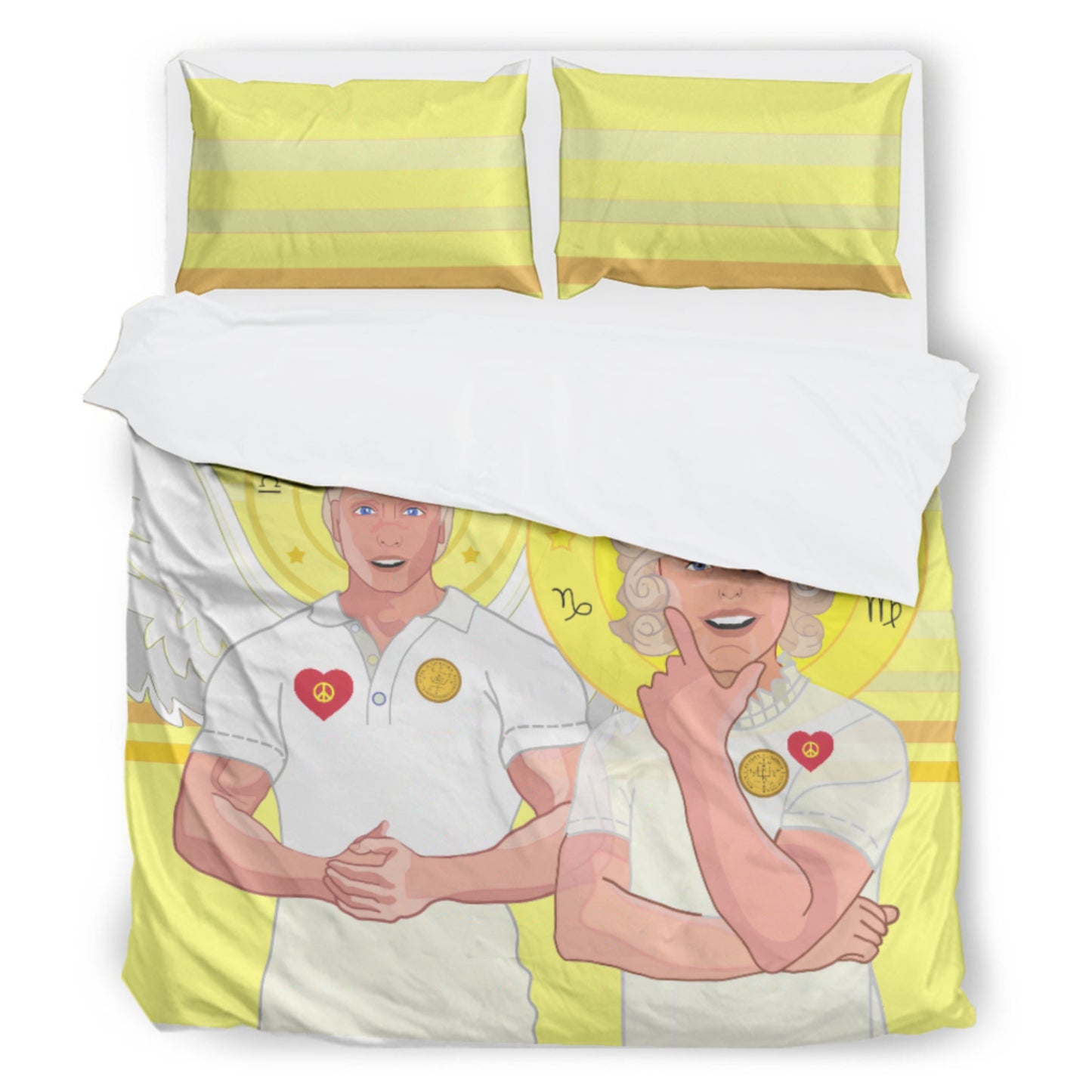 Bed Line GLOBAL FREEDOM UNITED© Archangel Michael & Gabriel Yellow