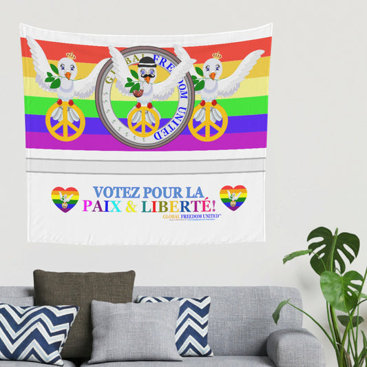 Tapestry Global Freedom United Dove Of Peace Vote For Peace French Version