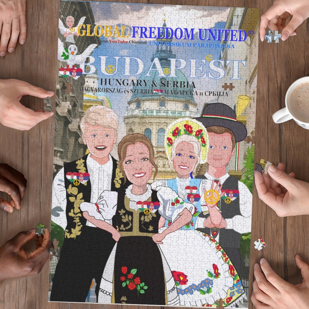 Paper Puzzle GLOBAL FREEDOM UNITED© Serbia & Hungary Budapest