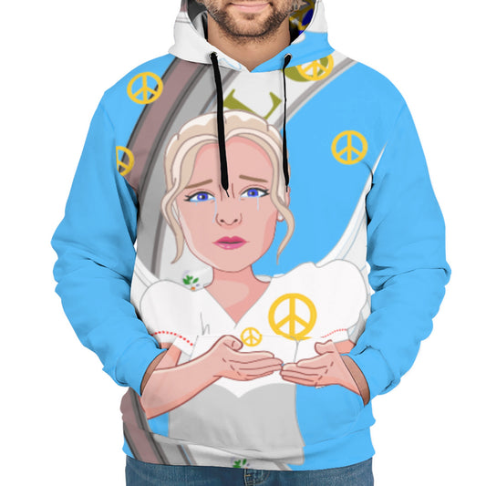 Hoodie Global Freedom United Women Angel Of Peace Old Peace Blue