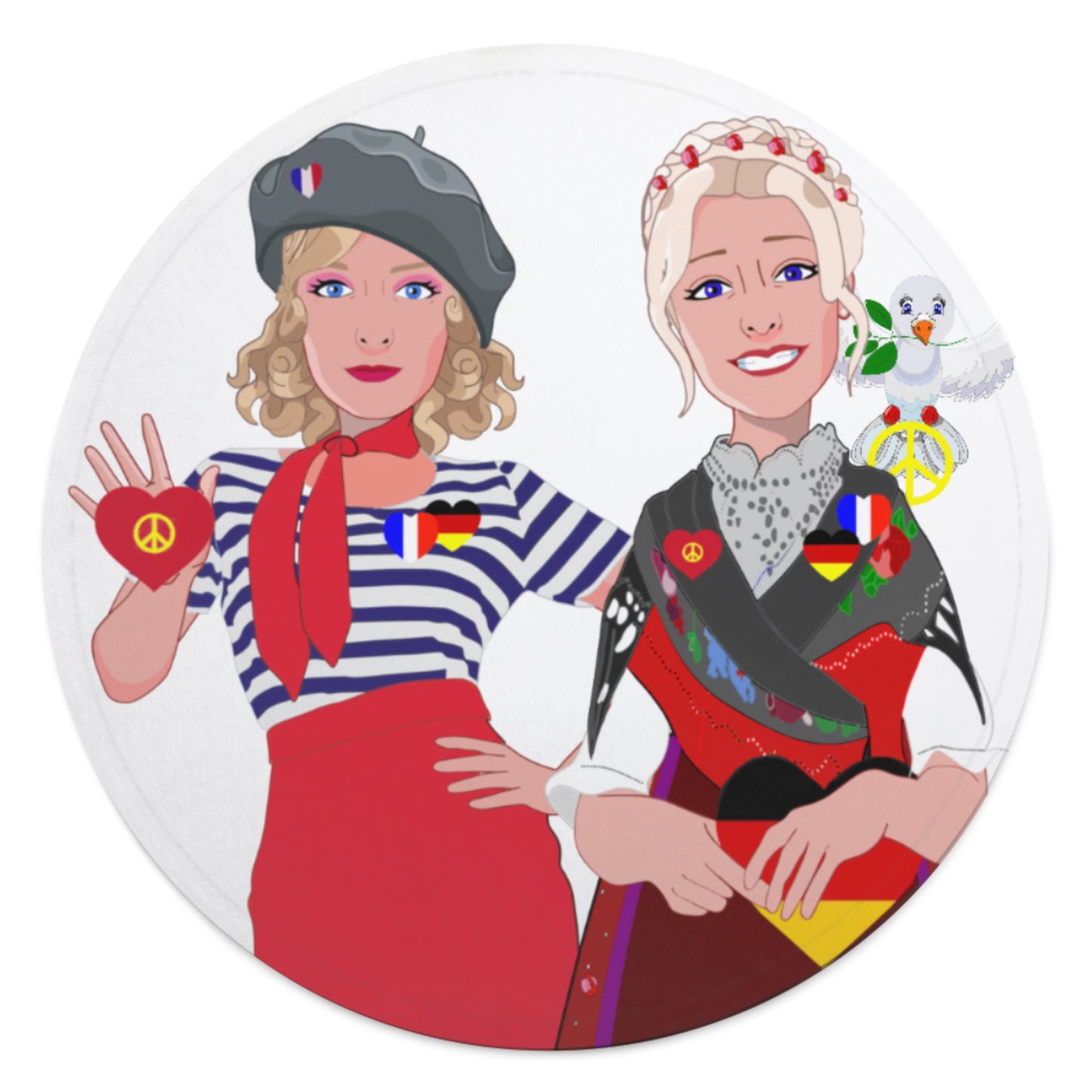 Blankets For Kits Global Freedom United Girls Frenach & Germany Old Peace