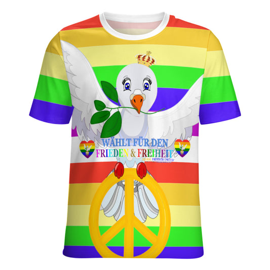 Women´s T-shirt Global Freedom United Dove Of Peace German 1