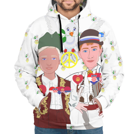 Hoodie Global Freedom United Men Croatia & Serbia Old Peace Wight