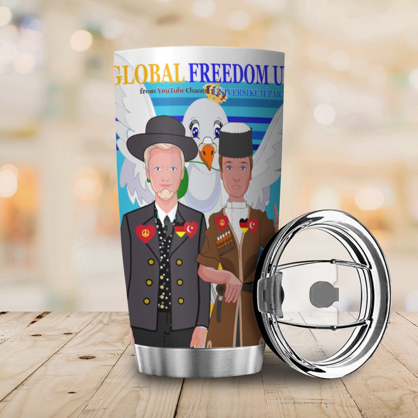 Tumbler Global Freedom United Men Turkey & Germany Blue