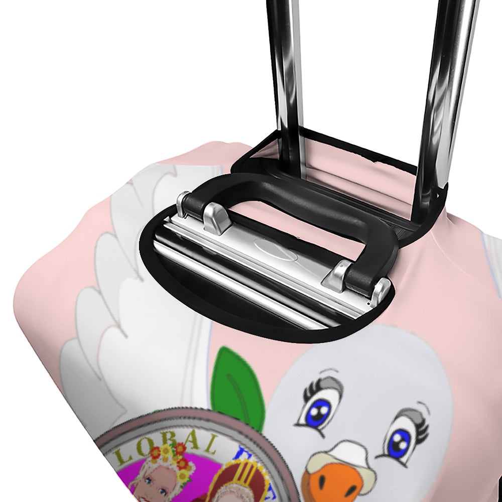 Luggage Cover Global Freedom United Women Russia & Ukraina Old Peace Pink