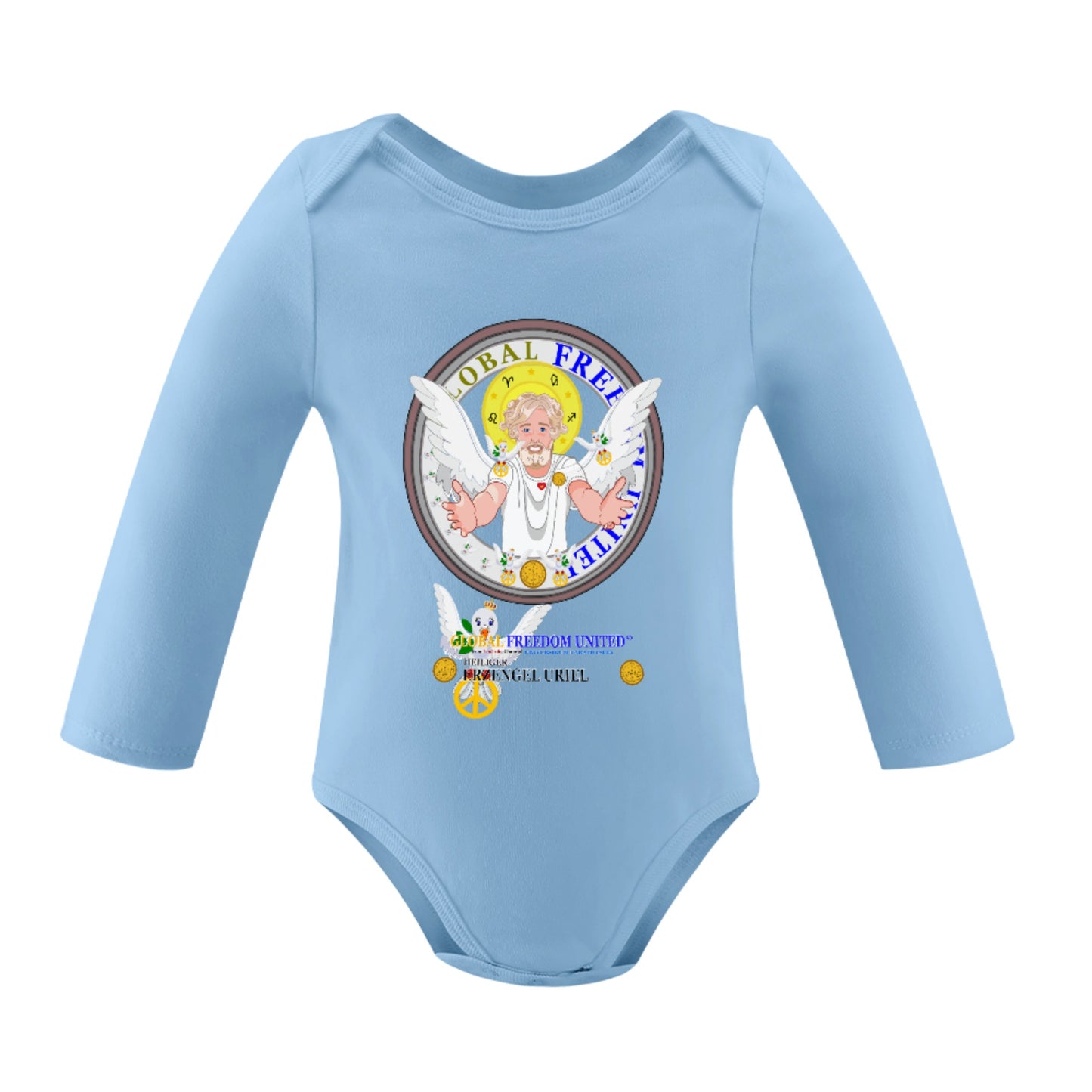 Baby Long-sleeve Bodysuit Global Freedom United Boys Archangel Uriel 1
