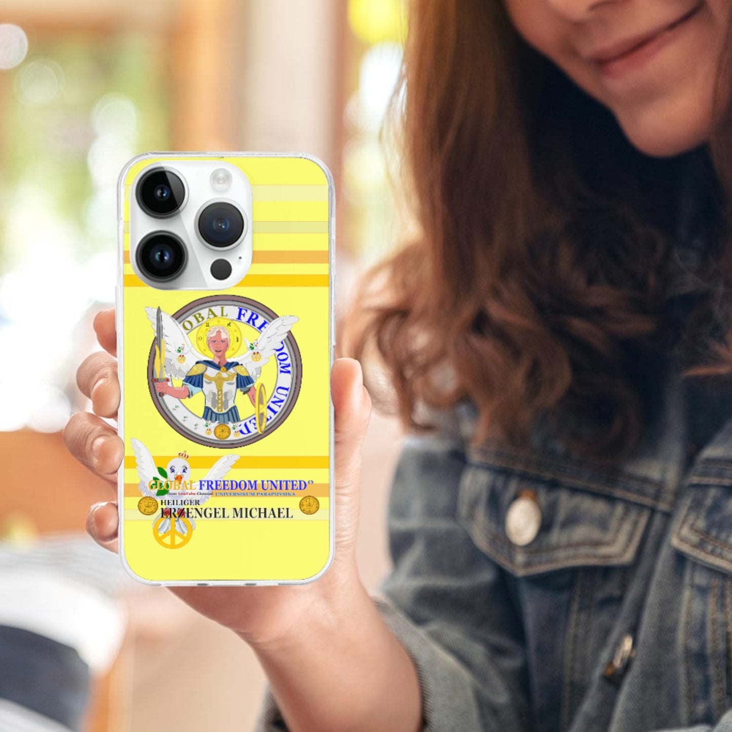 Phone Case Global Freedom United Archangel Michael German Yellow