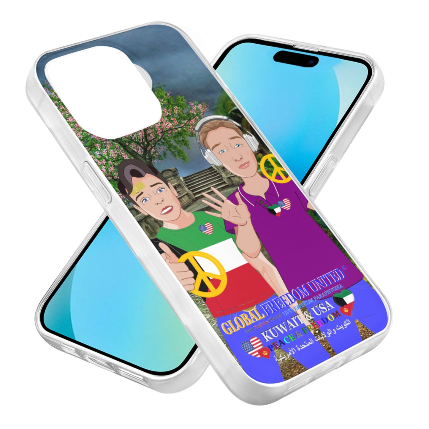 Mobile Phone Case GLOBAL FREEDOM UNITED© Men Kuwait & USA