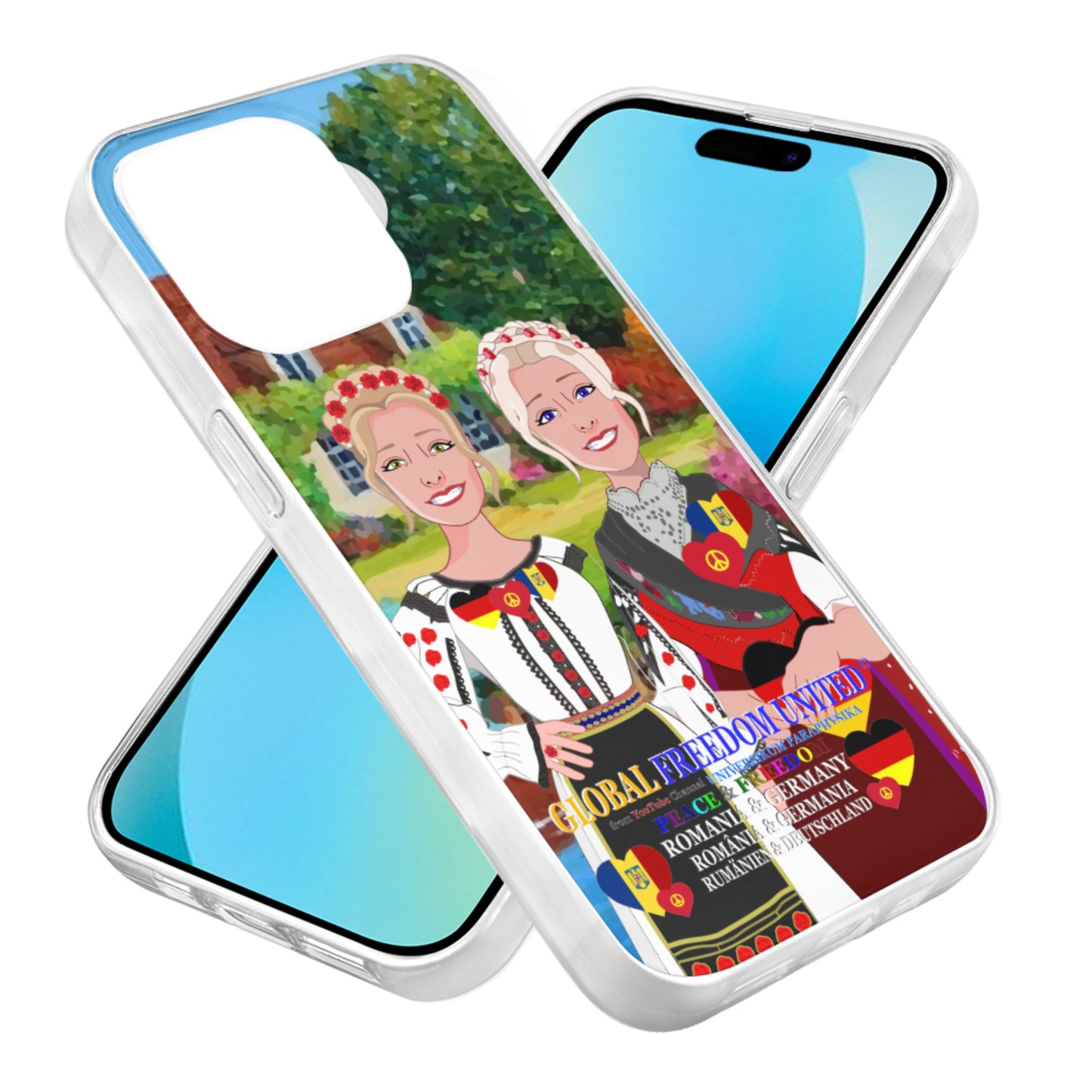 Mobile Phone Case GLOBAL FREEDOM UNITED© Women Romania & Germany