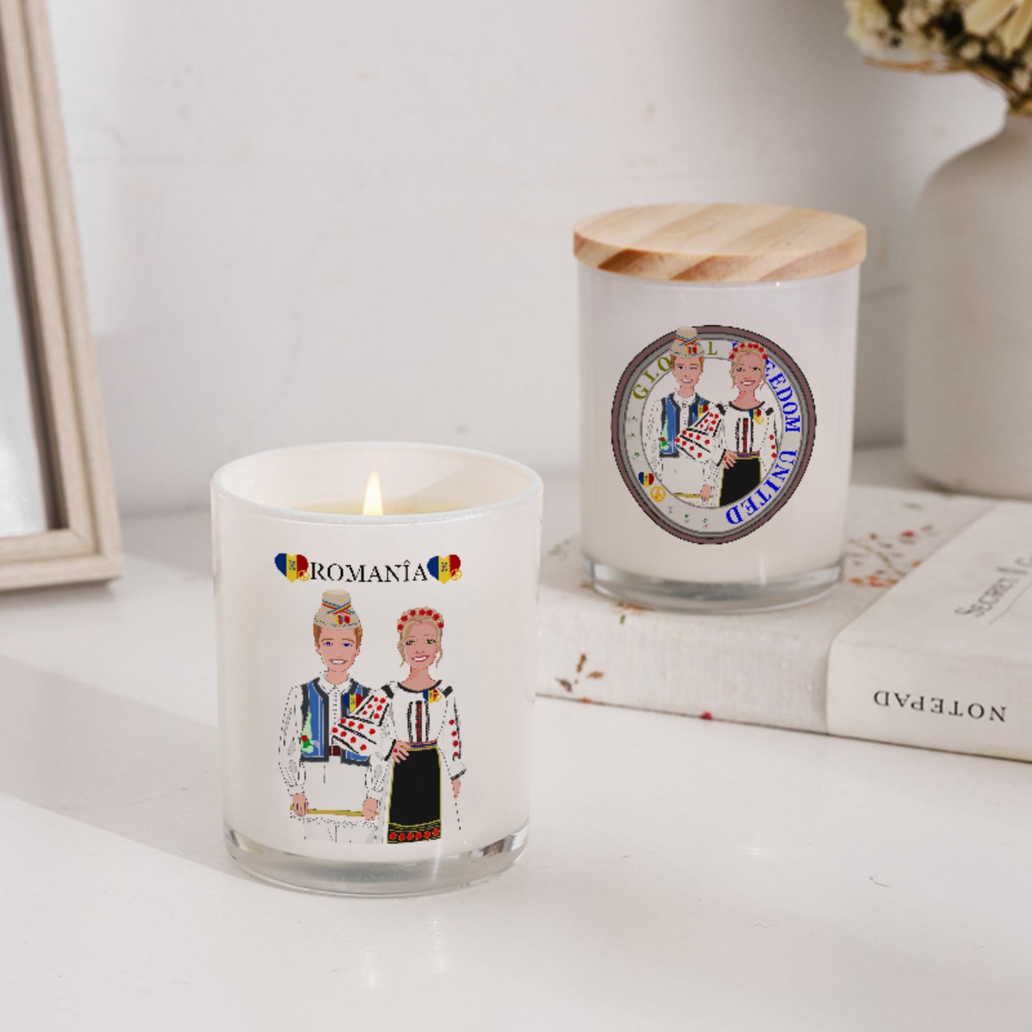 Scented Soy Candle GLOBAL FREEDOM UNITED© Couple Romania