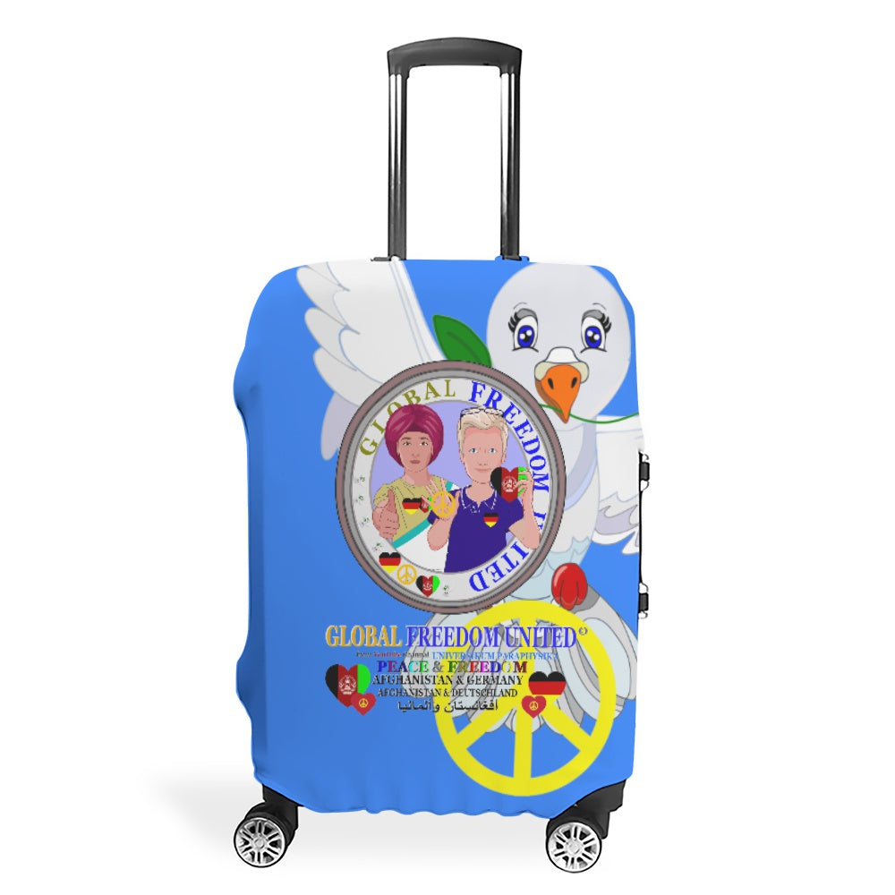 Luggage Cover GLOBAL FREEDOM UNITED© Men AFGHANISTAN & GERMANY Blue