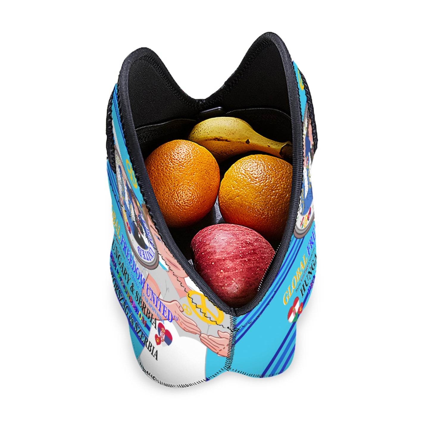 Meal Bag GLOBAL FREEDOM UNITED© Men Serbia & Hungary Blue