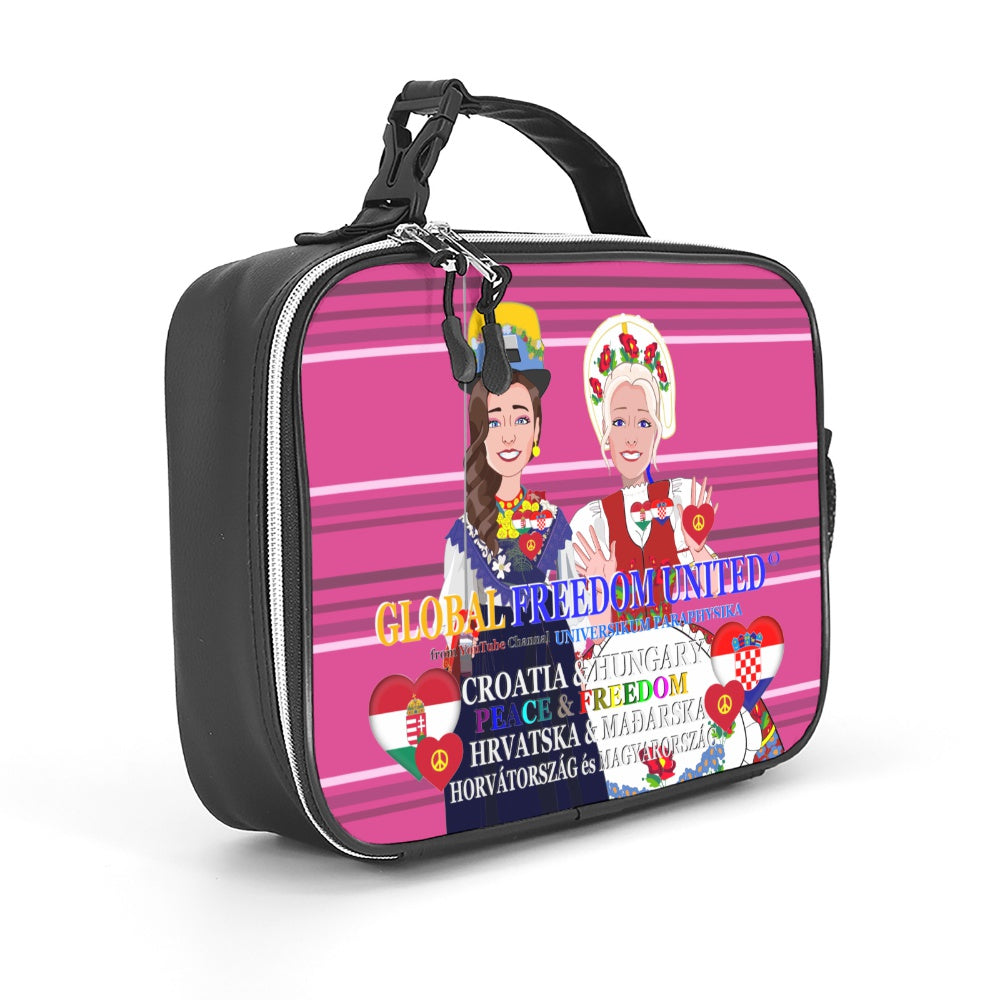 Laether Meal Back GLOBAL FREEDOM UNITED© Girls Croatia & Hungary Pink