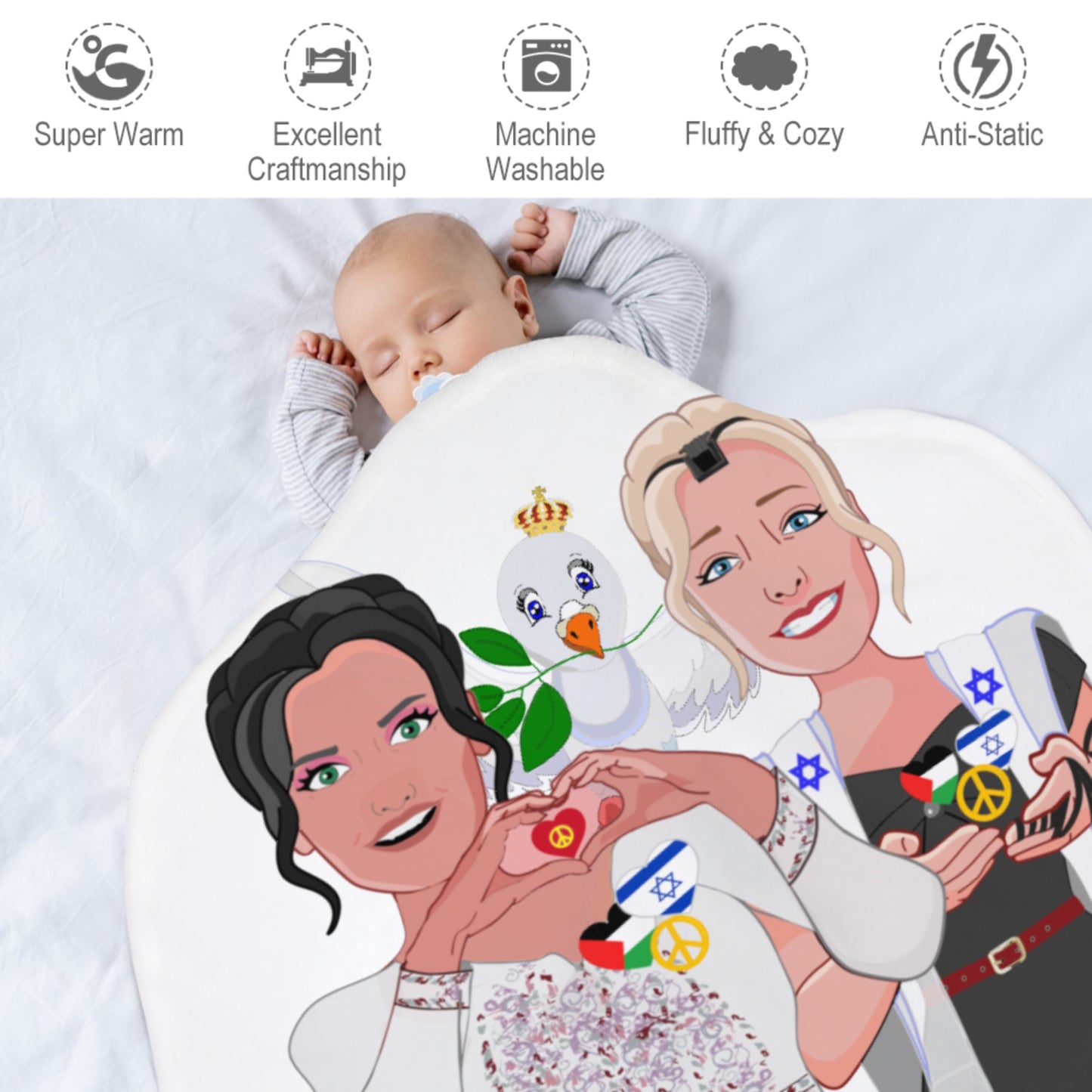 Blankets For Kits Global Freedom United Girl Israel & Palestina