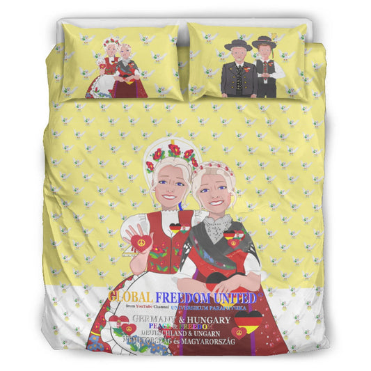 Bed Line GLOBAL FREEDOM UNITED© Women Hungary & Germany Yellow