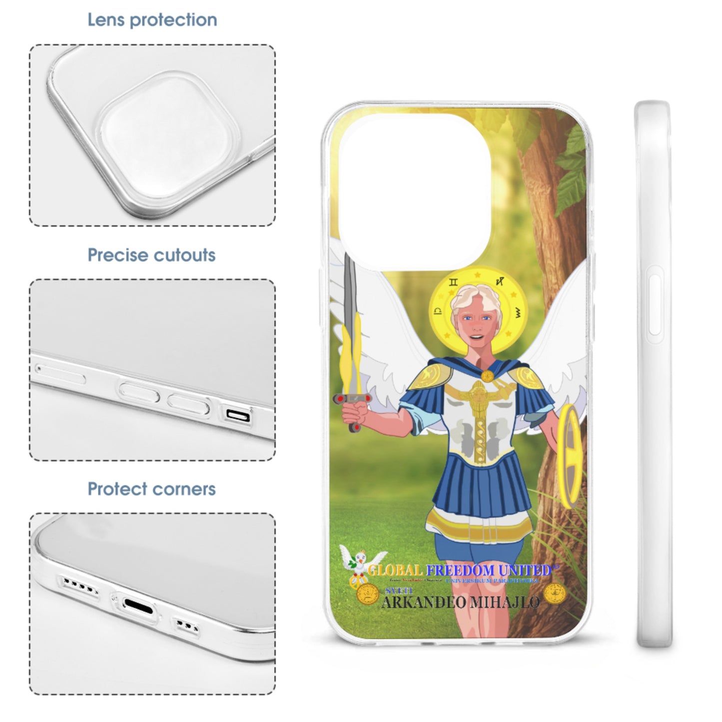 Phone Case GLOBAL FREEDOM UNITED© Archangel Michael Croatia V1