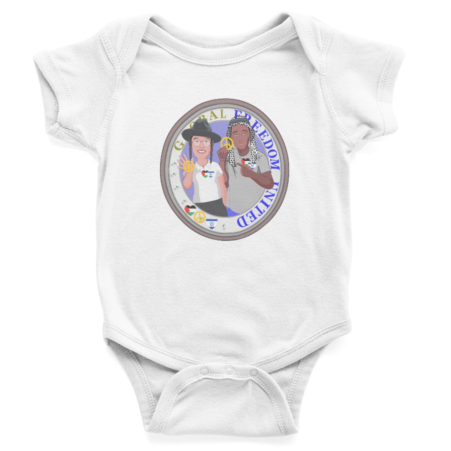 Baby Body Global Freedom United Boy Israel & Palestina 2