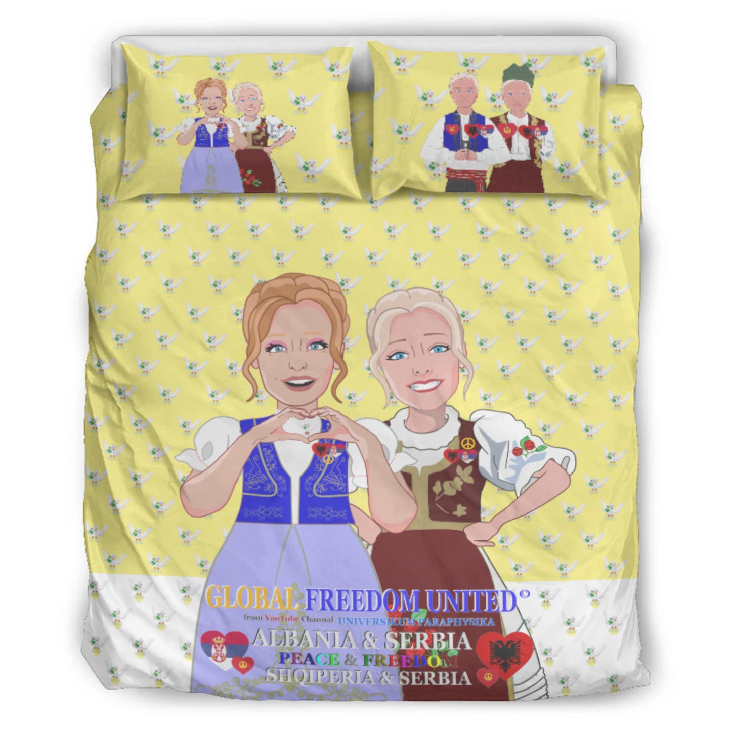 Bed Line GLOBAL FREEDOM UNITED© Women Albania & Serbia Yellow