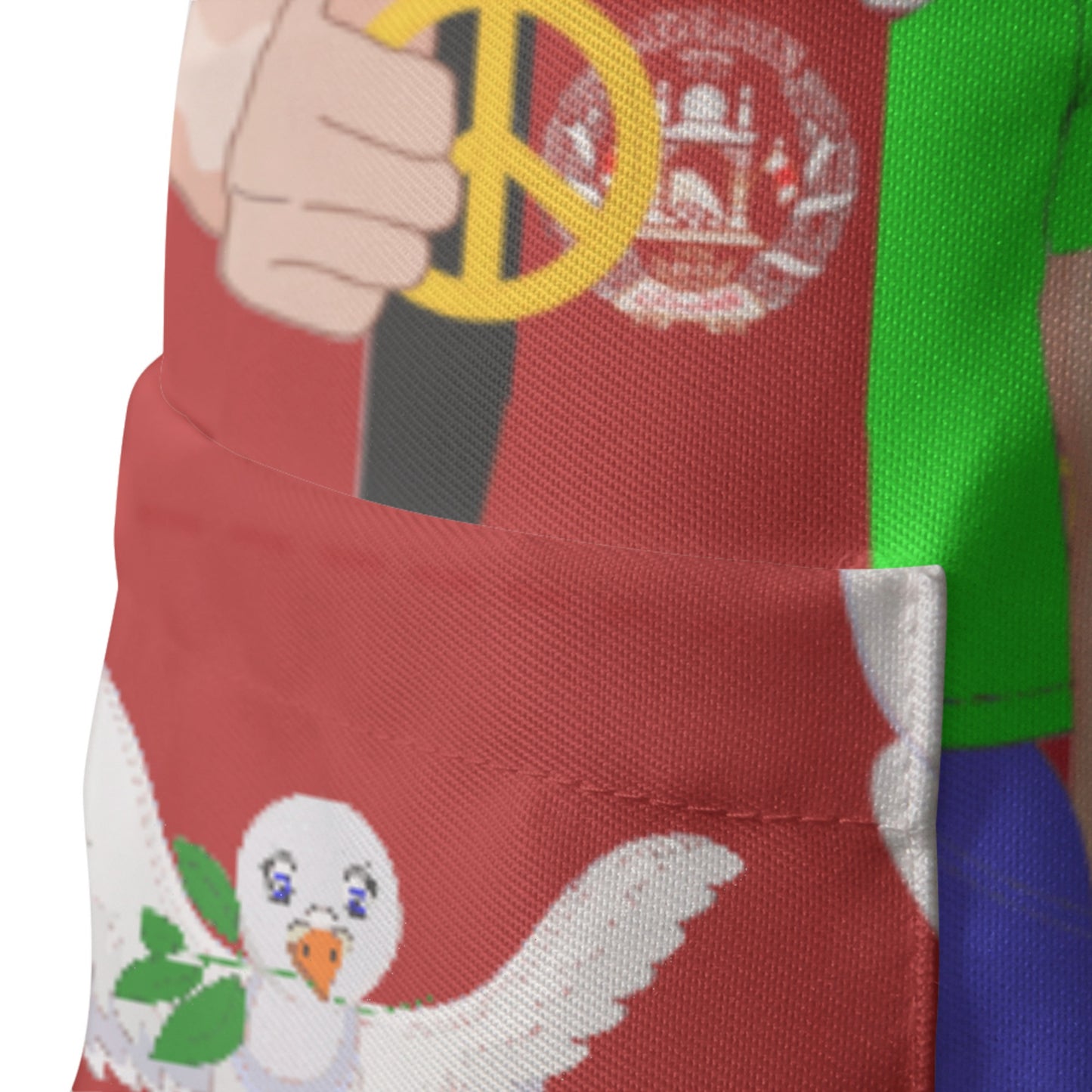 Apron GLOBAL FREEDOM UNITED© Women AFGHANISTAN & USA Red