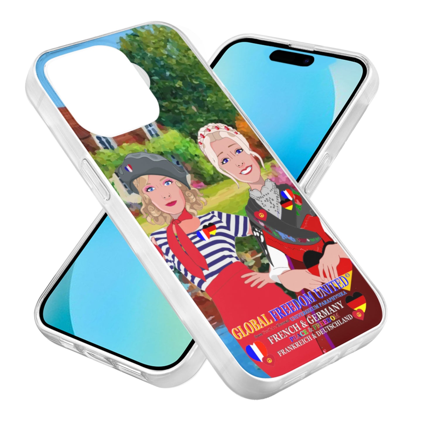 Mobile Phone Case GLOBAL FREEDOM UNITED© Women French & Germany